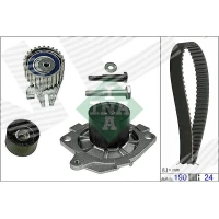 Water pump and timing belt set