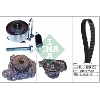 Water pump and timing belt set