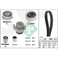 Water pump and timing belt set