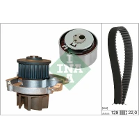 Water pump and timing belt set