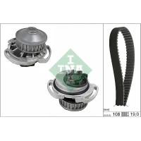 Water pump and timing belt set