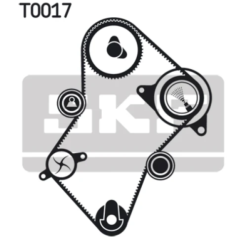 WATER PUMP AND TIMING BELT SET - 1