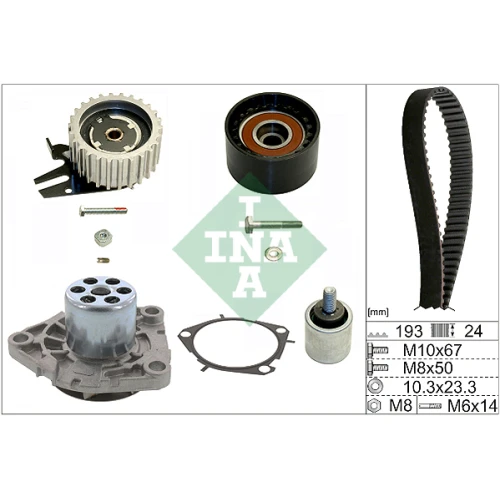 WATER PUMP AND TIMING BELT SET - 0