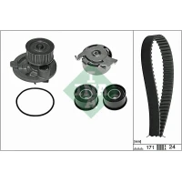 Water pump and timing belt set