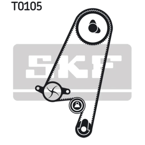 WATER PUMP AND TIMING BELT SET - 1