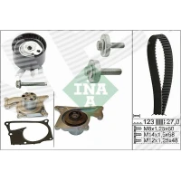 Water pump and timing belt set