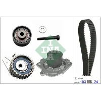 Water pump and timing belt set