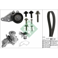 Water pump and timing belt set