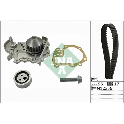 WATER PUMP AND TIMING BELT SET - 0