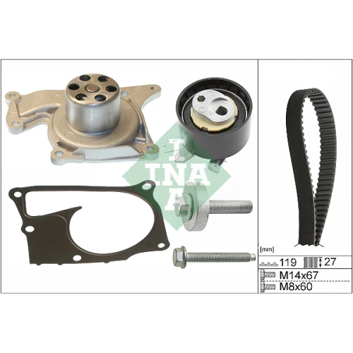 WATER PUMP AND TIMING BELT SET - 0