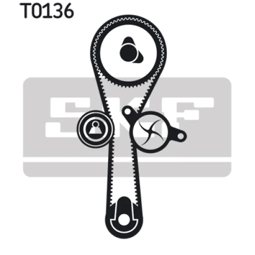 WATER PUMP AND TIMING BELT SET - 1