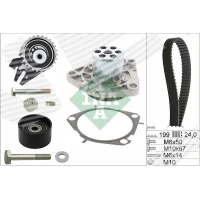 Water pump and timing belt set