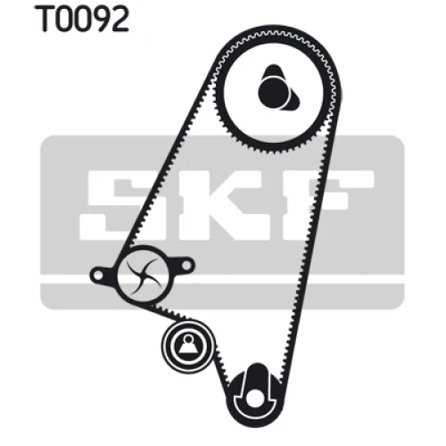 WATER PUMP AND TIMING BELT SET - 1