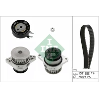 Water pump and timing belt set