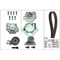 Water pump and timing belt set