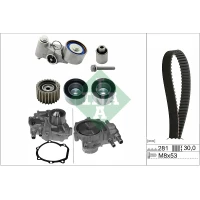 Water pump and timing belt set