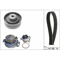 Water pump and timing belt set