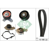 Water pump and timing belt set