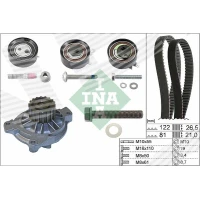 Water pump and timing belt set