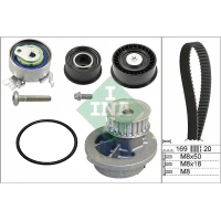 Water pump and timing belt set