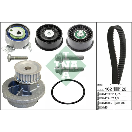 WATER PUMP AND TIMING BELT SET - 0