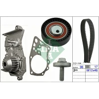 Water pump and timing belt set