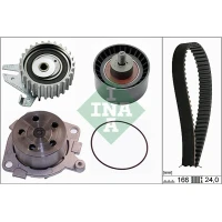 Water pump and timing belt set