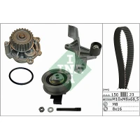 Water pump and timing belt set