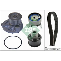 Water pump and timing belt set