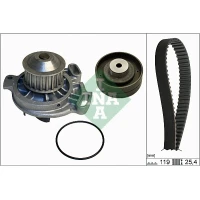 Water pump and timing belt set