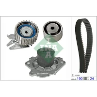 Water pump and timing belt set