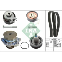 Water pump and timing belt set