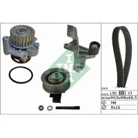 Water pump and timing belt set