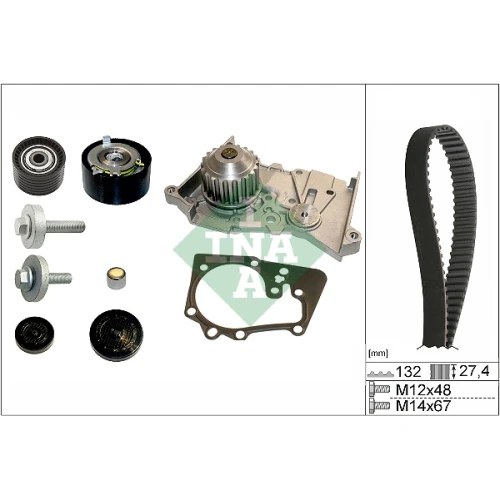 WATER PUMP AND TIMING BELT SET - 0