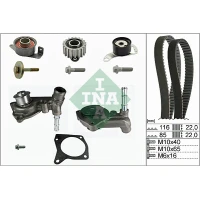 Water pump and timing belt set