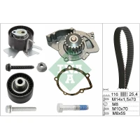 Water pump and timing belt set