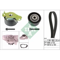 Water pump and timing belt set