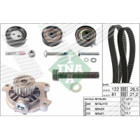 Water pump and timing belt set