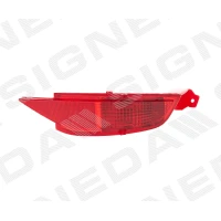 Reflector to rear bumper